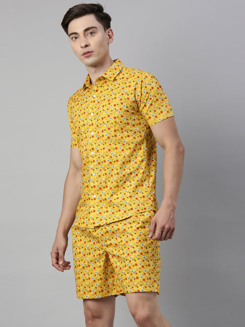 Yellow Printed Co-Ord Set